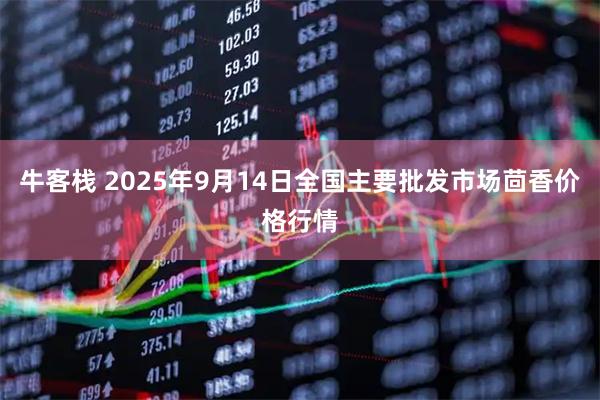 牛客栈 2025年9月14日全国主要批发市场茴香价格行情