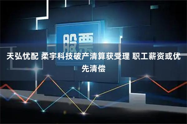 天弘忧配 柔宇科技破产清算获受理 职工薪资或优先清偿