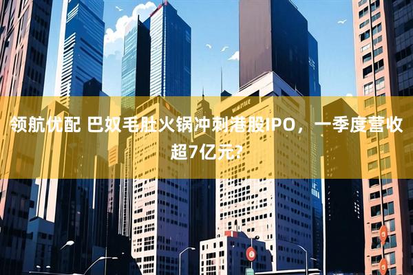 领航优配 巴奴毛肚火锅冲刺港股IPO，一季度营收超7亿元?