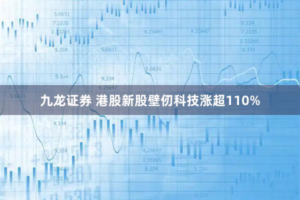 九龙证券 港股新股壁仞科技涨超110%