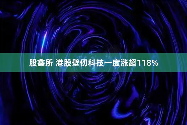 股鑫所 港股壁仞科技一度涨超118%